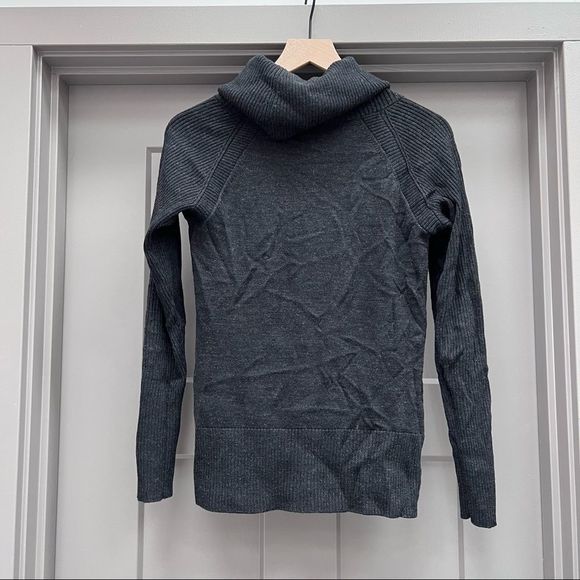 Krimson Klover Wool Turtleneck Sweater, Black/grey, Sz S - Picture 5 of 6